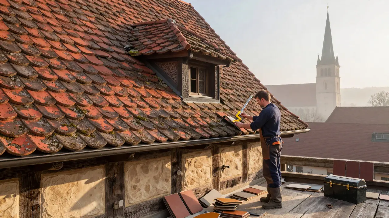 Dachsanierung im Denkmal: Ziegel, Naturschiefer und Gauben - Praxisratgeber für historische Dächer