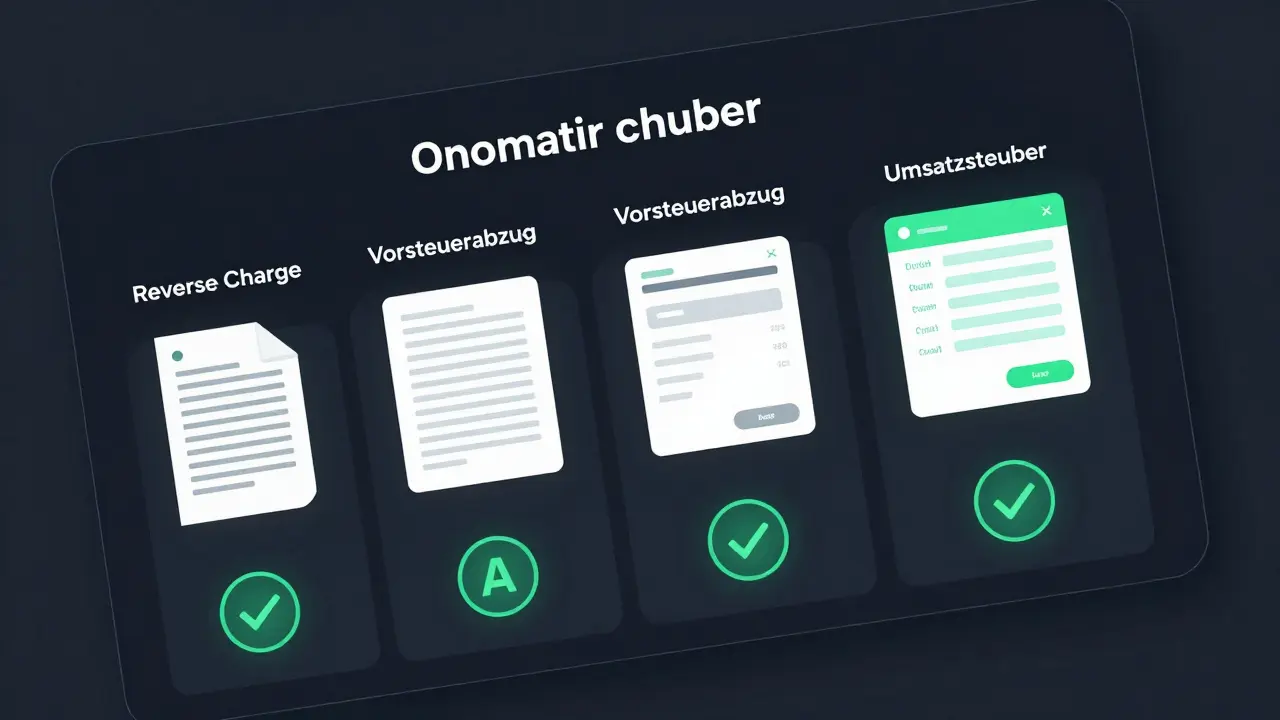 Digitaler Steuer-Compliance-Dashboard mit automatisierter Reverse-Charge-Verarbeitung.